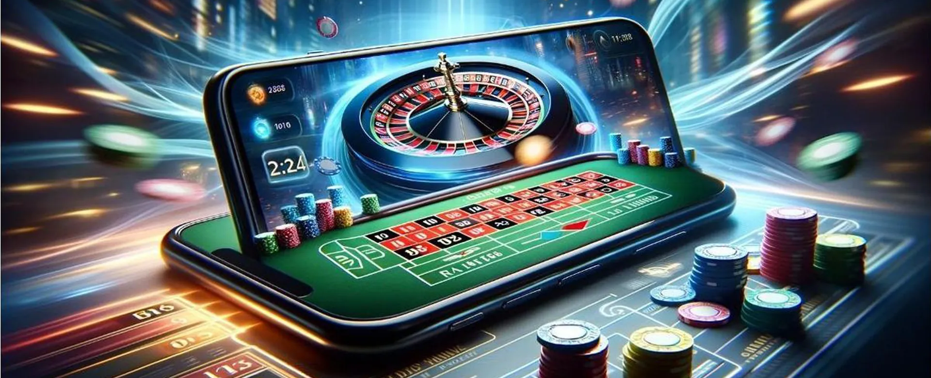 A dynamic live roulette table with spinning wheel and gold chips at 777perya, capturing a moment of high stakes and luxury.